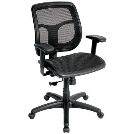 GFANCY FIXTURES Black Mesh Chair - 26 x 20 x 36 in. GF2627319